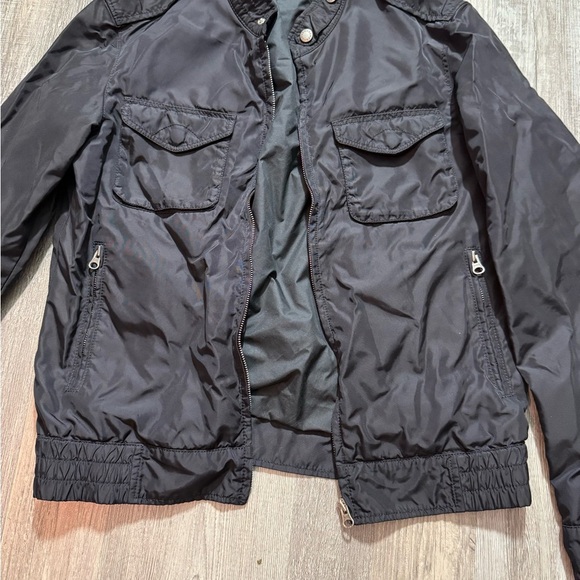 Stylish Men's Black Bomber Jacket Lightweight Windbreaker Hugo boss - Picture 2 of 6